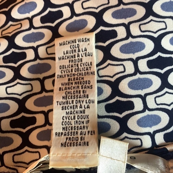 Max Studio Blue/White Geometric Print Sleeveless Midi Length Dress Size L - Picture 9 of 11